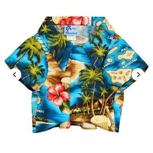 🌺 NWT Dogs Aloha Hawaiian Shirt Large